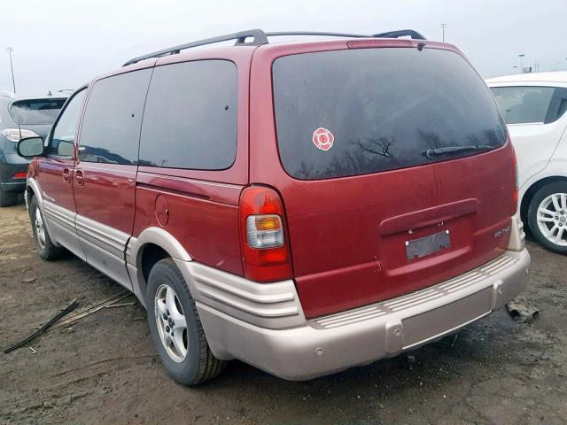 1GMDX03E34D135889 - 2004 PONTIAC MONTANA BURGUNDY photo 3