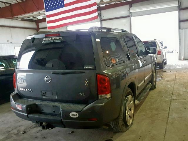 5N1AA0NCXBN623406 - 2011 NISSAN ARMADA SV GRAY photo 4