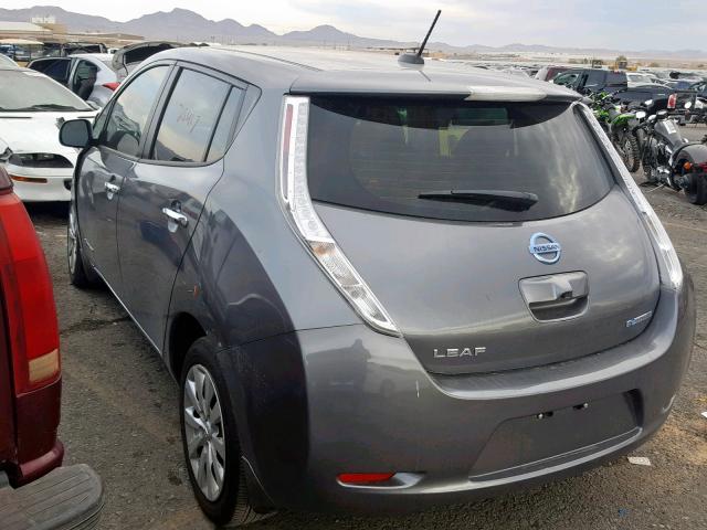 1N4AZ0CP1FC320380 - 2015 NISSAN LEAF S CHARCOAL photo 3