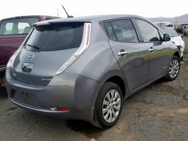 1N4AZ0CP1FC320380 - 2015 NISSAN LEAF S CHARCOAL photo 4