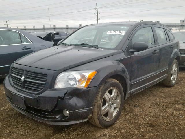 1B3HB48B87D562257 - 2007 DODGE CALIBER SX BLACK photo 2