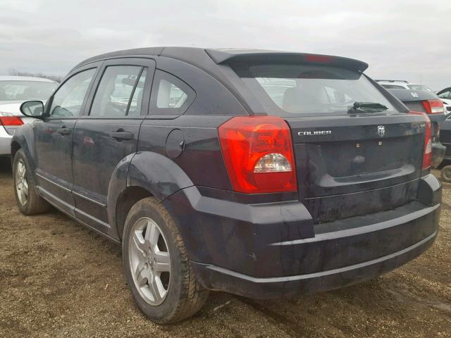 1B3HB48B87D562257 - 2007 DODGE CALIBER SX BLACK photo 3