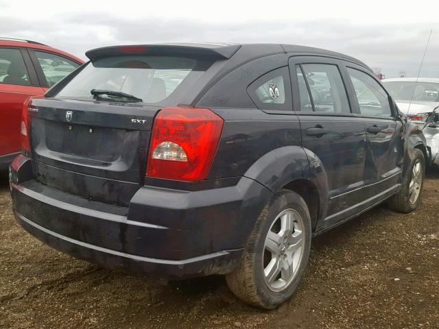 1B3HB48B87D562257 - 2007 DODGE CALIBER SX BLACK photo 4