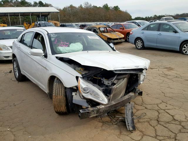 1C3CCBAB5DN686257 - 2013 CHRYSLER 200 LX WHITE photo 1