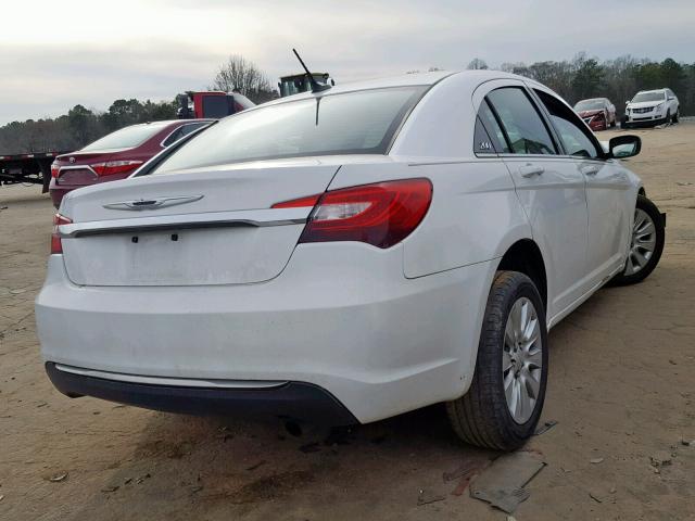 1C3CCBAB5DN686257 - 2013 CHRYSLER 200 LX WHITE photo 4