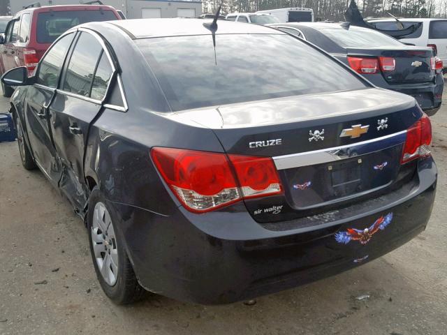 1G1PA5SHXD7125055 - 2013 CHEVROLET CRUZE LS BLACK photo 3