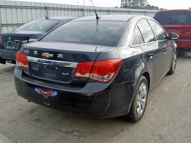 1G1PA5SHXD7125055 - 2013 CHEVROLET CRUZE LS BLACK photo 4