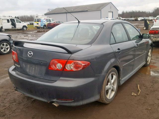 1YVHP80D855M16138 - 2005 MAZDA 6 S GRAY photo 4