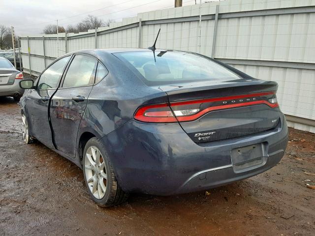 1C3CDFBAXDD105741 - 2013 DODGE DART SXT CHARCOAL photo 3