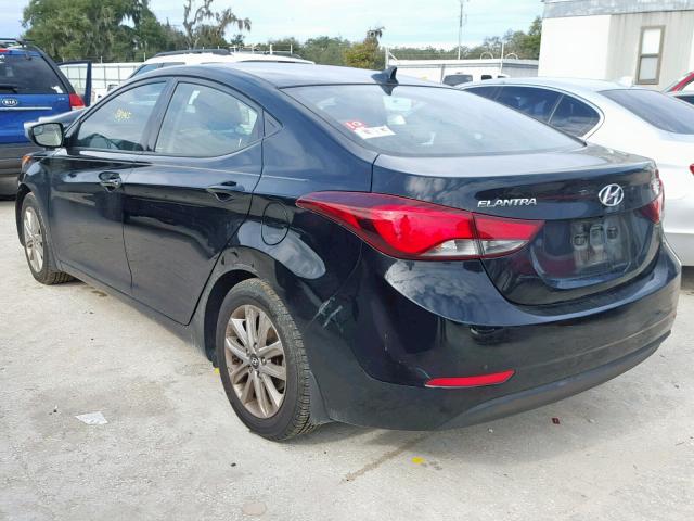 5NPDH4AE1EH509438 - 2014 HYUNDAI ELANTRA SE BLACK photo 3