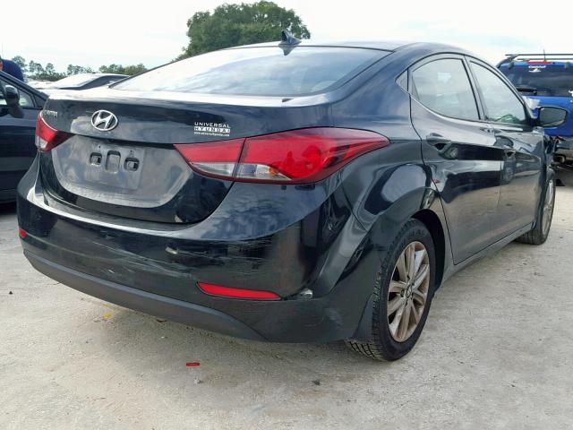 5NPDH4AE1EH509438 - 2014 HYUNDAI ELANTRA SE BLACK photo 4