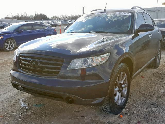 JNRAS08U47X102814 - 2007 INFINITI FX35 BLUE photo 2