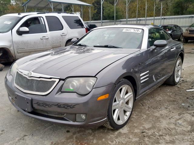 1C3AN69L65X026482 - 2005 CHRYSLER CROSSFIRE GRAY photo 2