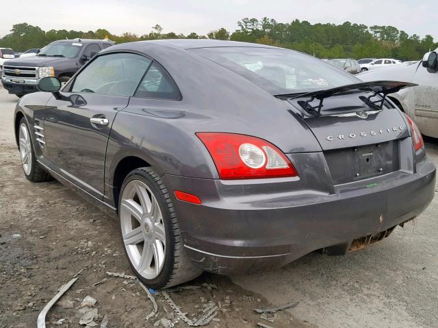 1C3AN69L65X026482 - 2005 CHRYSLER CROSSFIRE GRAY photo 3