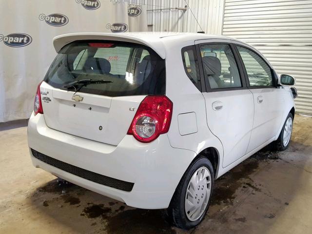 KL1TG6DE5BB184562 - 2011 CHEVROLET AVEO LT WHITE photo 4