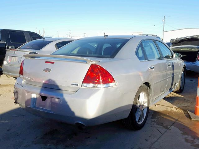 2G1WC5E33E1167619 - 2014 CHEVROLET IMPALA LIM SILVER photo 4