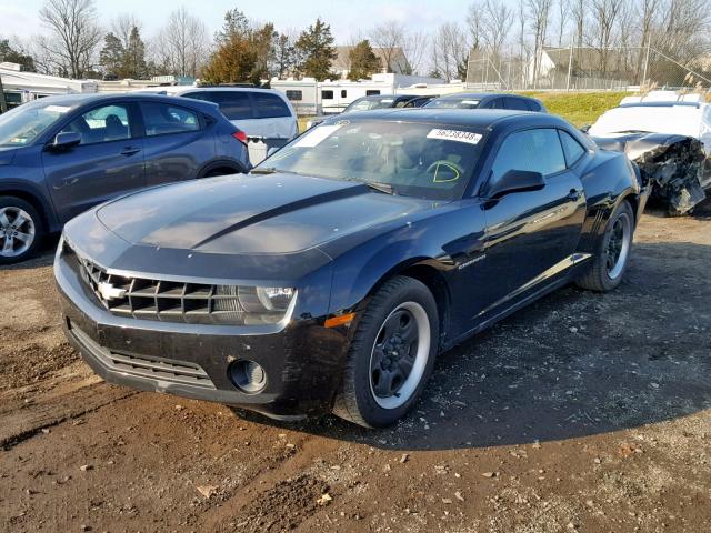 2G1FA1E34C9160031 - 2012 CHEVROLET CAMARO LS BLACK photo 2