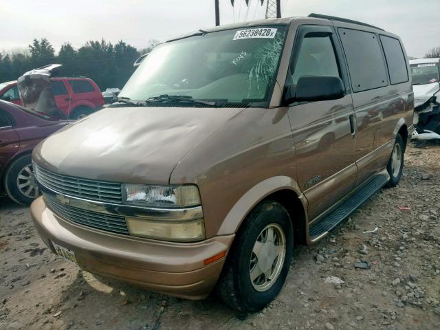 1GNDM19W31B107530 - 2001 CHEVROLET ASTRO GOLD photo 2