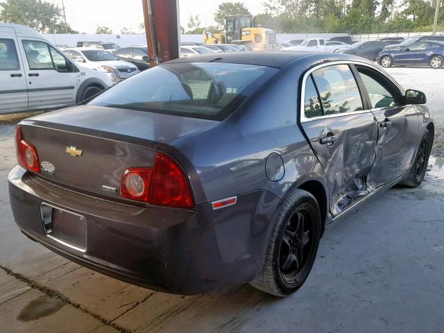 1G1ZA5E00A4113119 - 2010 CHEVROLET MALIBU LS 灰色 照片 4