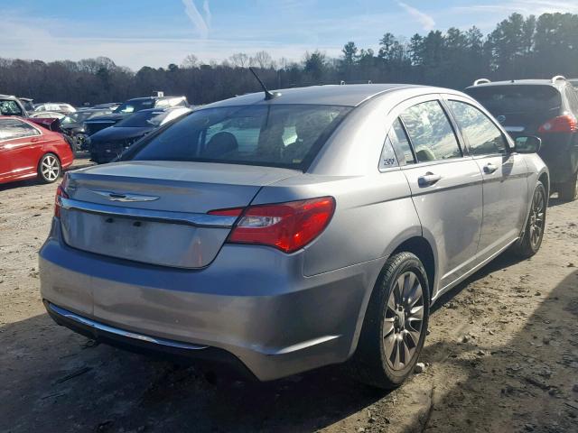 1C3CCBAB9DN691770 - 2013 CHRYSLER 200 LX SILVER photo 4