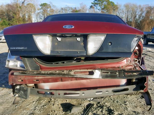 2FAFP71W56X138828 - 2006 FORD CROWN VICT BURGUNDY photo 9