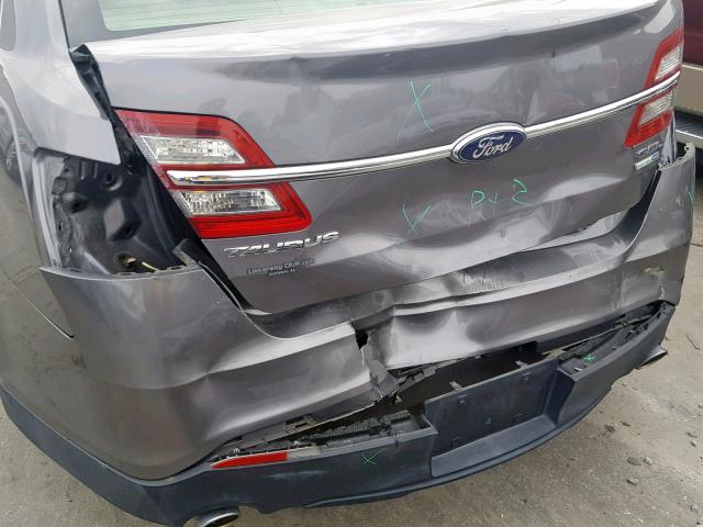 1FAHP2H88EG138412 - 2014 FORD TAURUS SEL GRAY photo 9