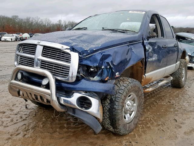 3D7KS28C15G845932 - 2005 DODGE RAM 2500 S BLUE photo 2