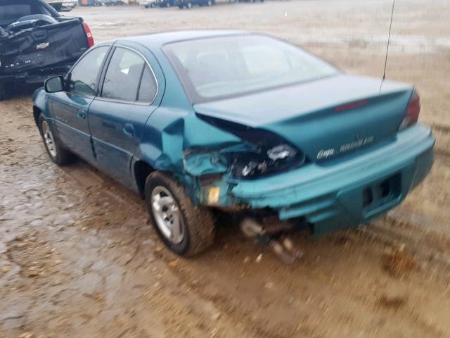 1G2NE52E1XC563486 - 1999 PONTIAC GRAND AM S TURQUOISE photo 3