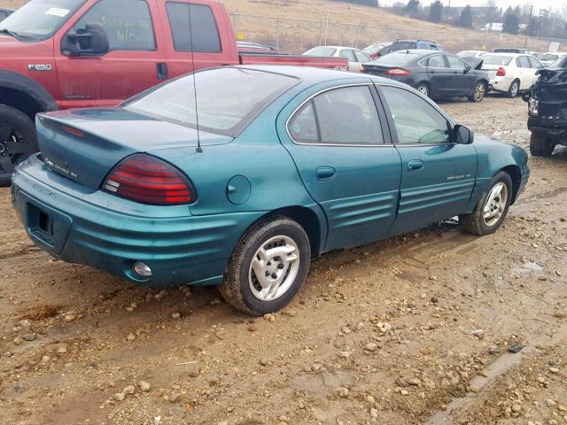 1G2NE52E1XC563486 - 1999 PONTIAC GRAND AM S TURQUOISE photo 4