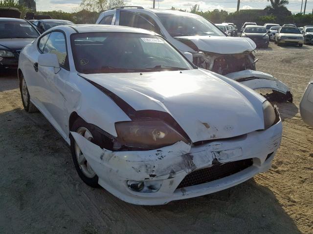 KMHHM65D26U199734 - 2006 HYUNDAI TIBURON GS WHITE photo 1