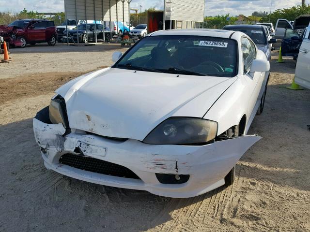 KMHHM65D26U199734 - 2006 HYUNDAI TIBURON GS WHITE photo 2