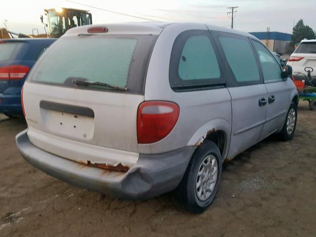 1C4GJ25311B251514 - 2001 CHRYSLER VOYAGER SILVER photo 4