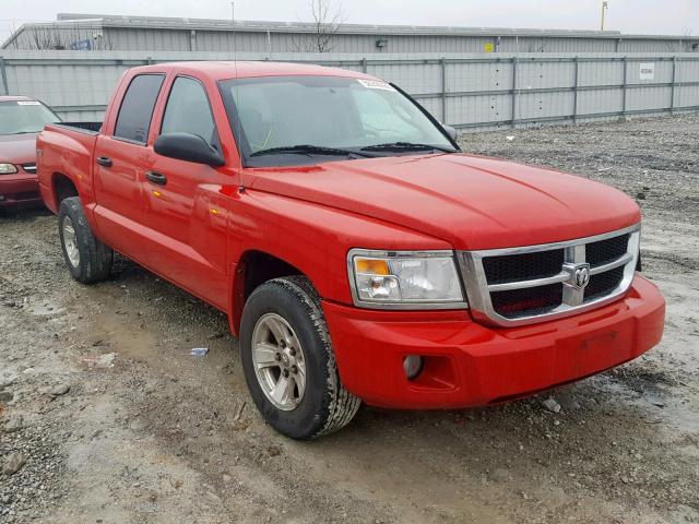 1D7HW48NX8S626539 - 2008 DODGE DAKOTA QUA RED photo 1