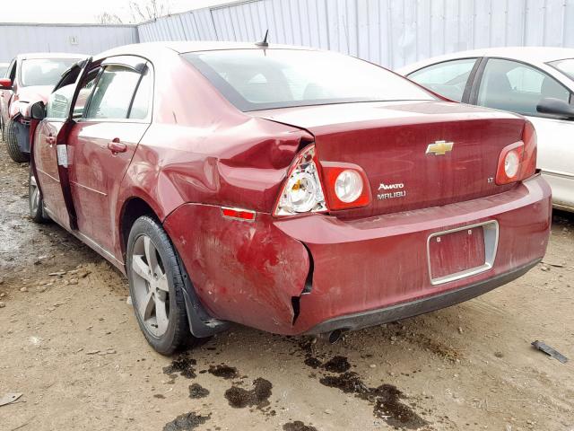 1G1ZJ57B08F275250 - 2008 CHEVROLET MALIBU 2LT BURGUNDY photo 3