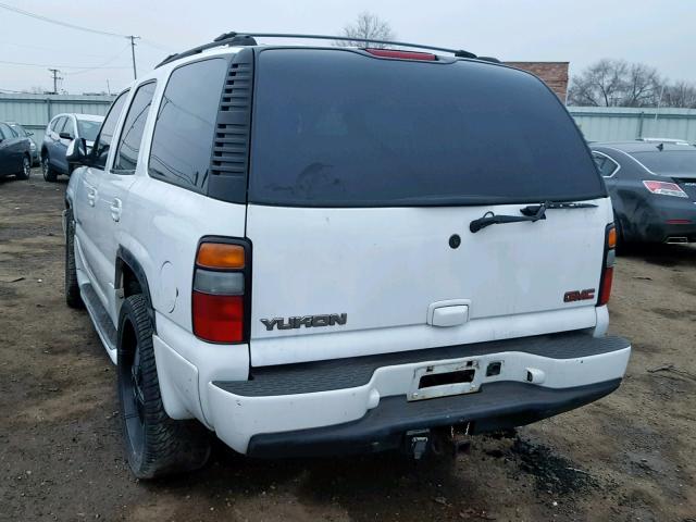 1GKEK63U42J288477 - 2002 GMC DENALI WHITE photo 3