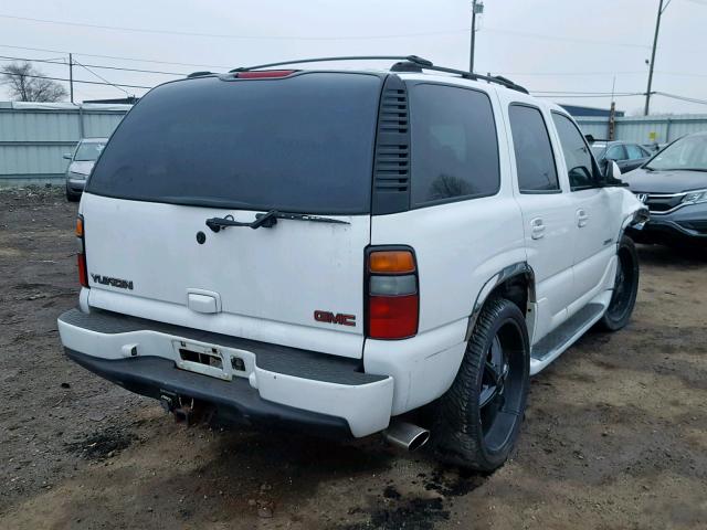 1GKEK63U42J288477 - 2002 GMC DENALI WHITE photo 4