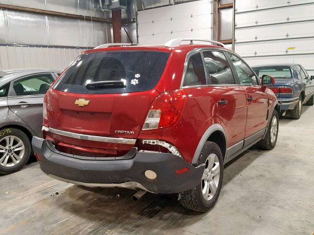 3GNAL2EK5ES640942 - 2014 CHEVROLET CAPTIVA LS 红色 照片 4