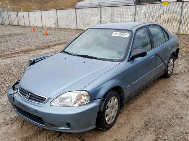 2HGEJ6614YH531524 - 2000 HONDA CIVIC BASE Mavi foto 2