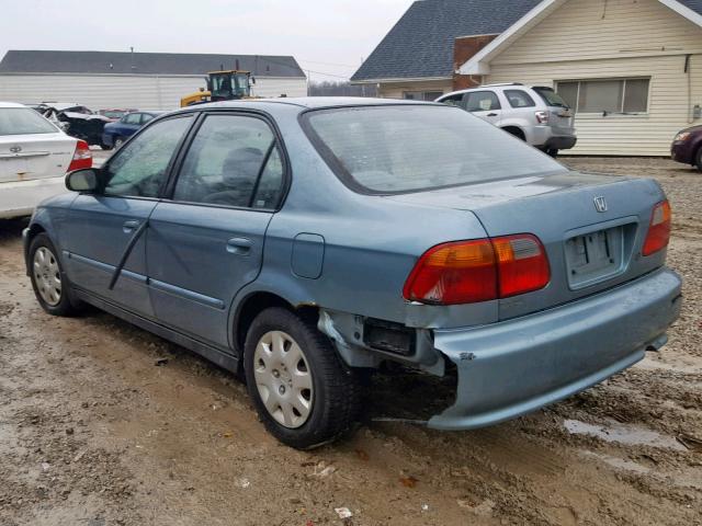 2HGEJ6614YH531524 - 2000 HONDA CIVIC BASE Mavi foto 3