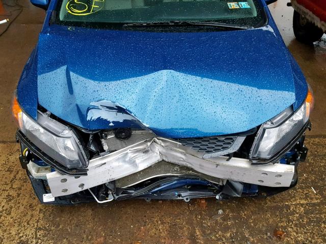 2HGFG3B17CH521666 - 2012 HONDA CIVIC EXL BLUE photo 7