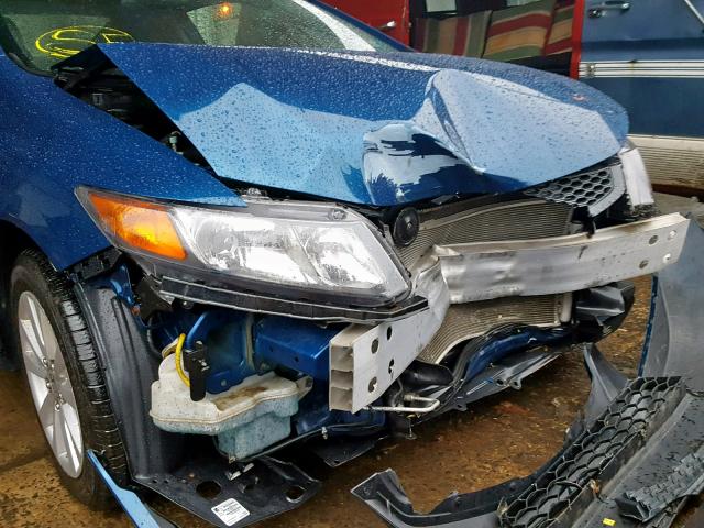 2HGFG3B17CH521666 - 2012 HONDA CIVIC EXL BLUE photo 9