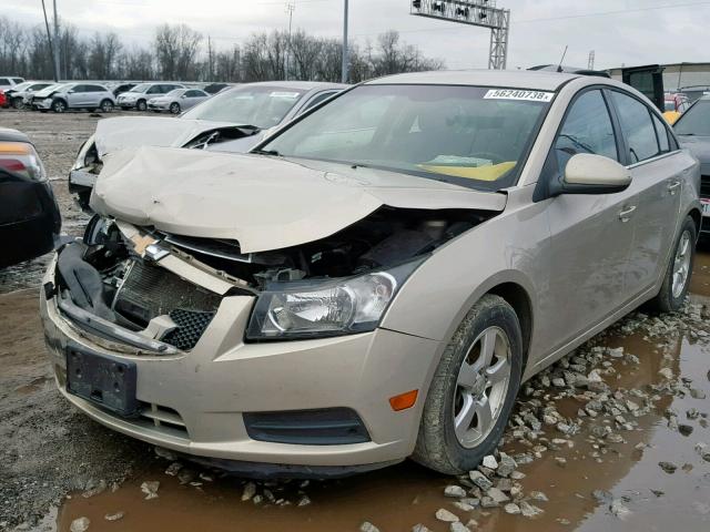 1G1PF5SC7C7187503 - 2012 CHEVROLET CRUZE LT SILVER photo 2