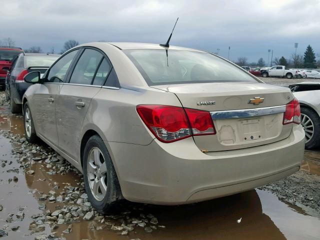 1G1PF5SC7C7187503 - 2012 CHEVROLET CRUZE LT SILVER photo 3