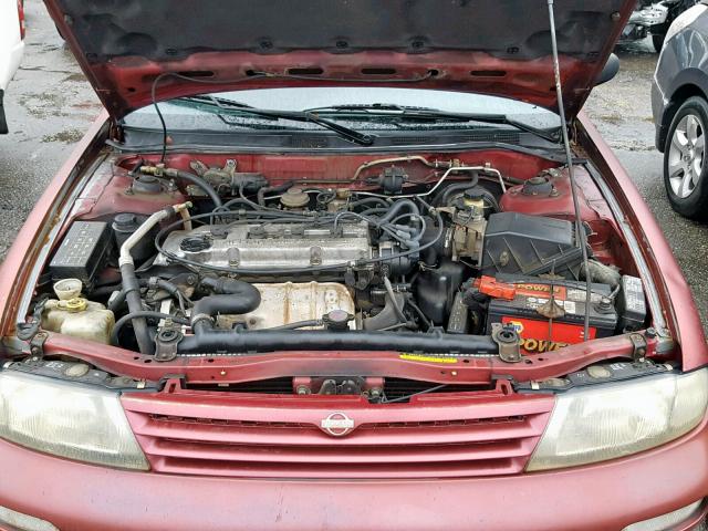 1N4BU31D1TC127896 - 1996 NISSAN ALTIMA XE MAROON photo 7