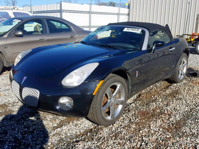 1G2MB35B67Y108159 - 2007 PONTIAC SOLSTICE BLACK photo 2