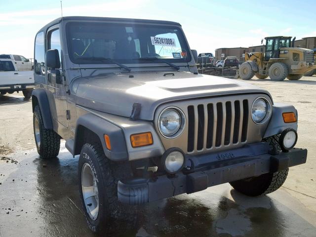 1J4FA49S53P344917 - 2003 JEEP WRANGLER / GREEN photo 1