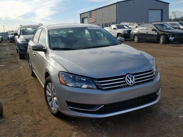 1VWAH7A30DC099533 - 2013 VOLKSWAGEN PASSAT S SILVER photo 1