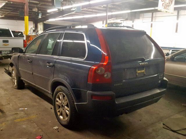 YV1CZ91H941080078 - 2004 VOLVO XC90 T6 BLUE photo 3