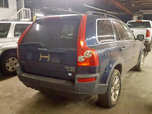 YV1CZ91H941080078 - 2004 VOLVO XC90 T6 BLUE photo 4