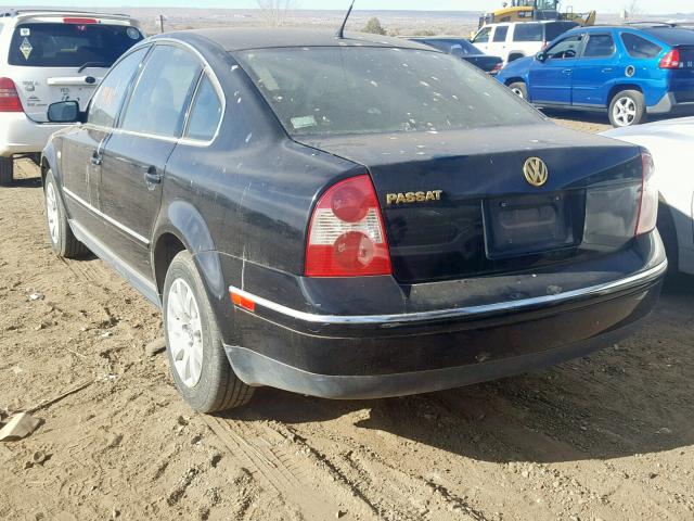 WVWPD63B93E368039 - 2003 VOLKSWAGEN PASSAT GLS BLACK photo 3